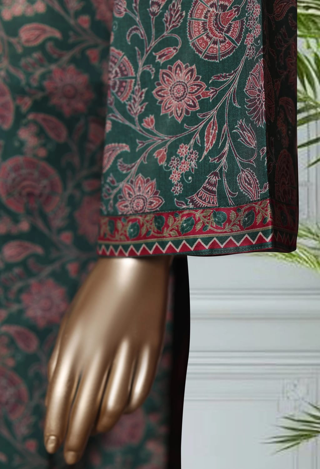 Binsaeed Lawn Printed 3pc (LSM101)