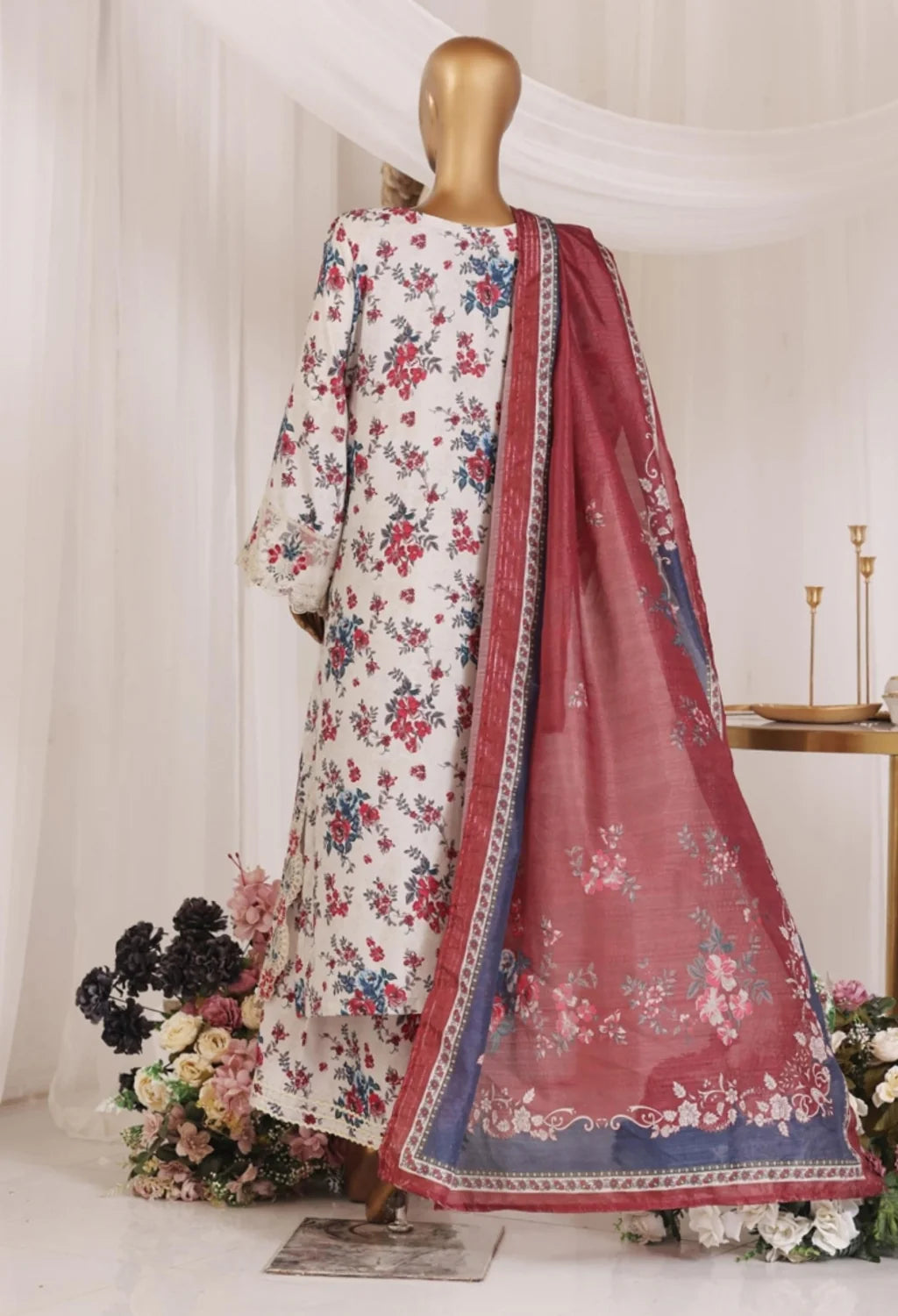 BIN SAEED LUXURY CHIKANKARI & CUTWORKKARI 3PC COLLECTION 02