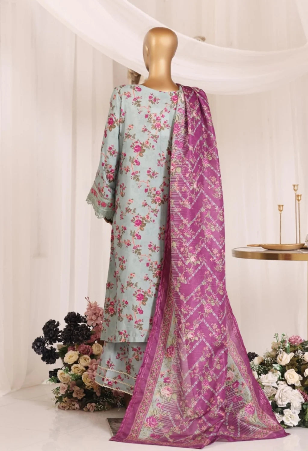 BIN SAEED LUXURY CHIKANKARI & CUTWORKKARI 3PC COLLECTION 05