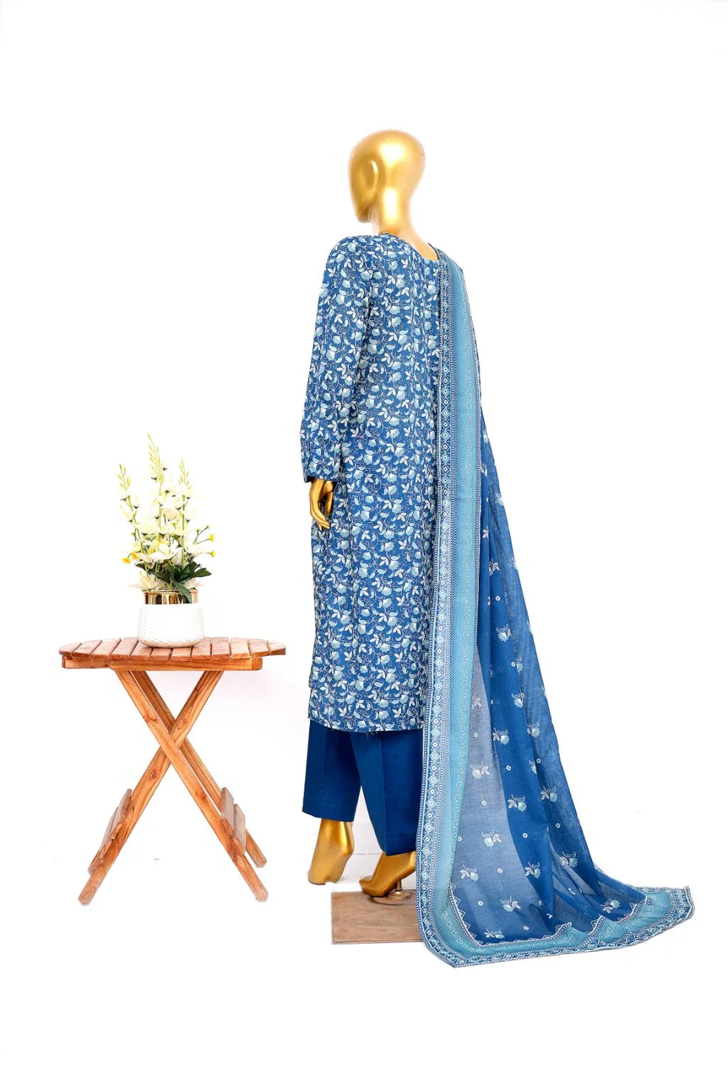 Binsaeed Printed Three piece LSM 0462