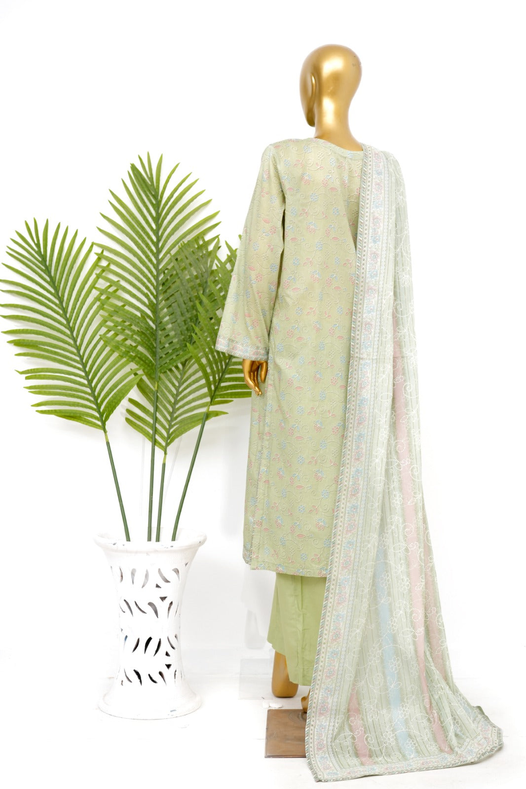 Binsaeed Printed Three piece LSM 0478